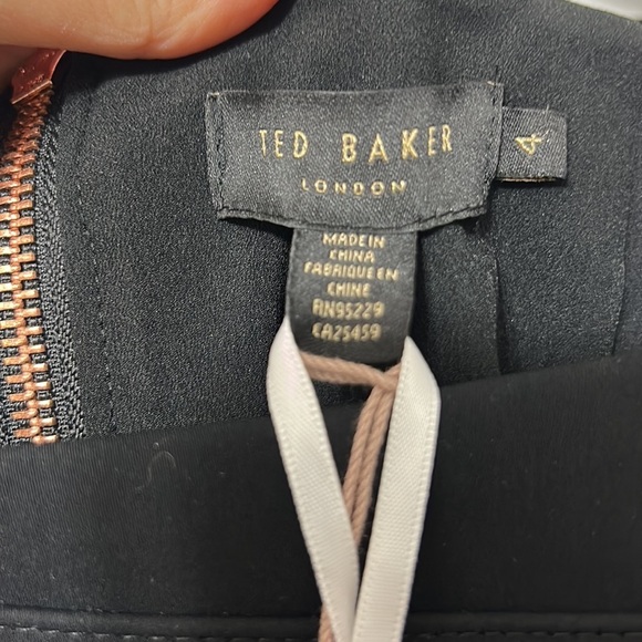 Ted Baker Black NIMMO Wrap Pencil Skirt Size 10 (Ted Baker Sizing 4) - Picture 4 of 6